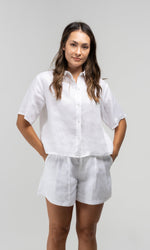 PALOMA WHITE LINEN SHIRT