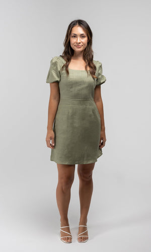 OLIVIA SAGE LINEN MINI DRESS