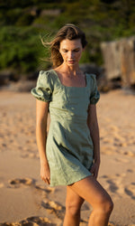 OLIVIA SAGE LINEN MINI DRESS