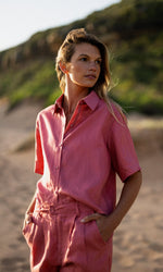 PALOMA PINK LINEN SHIRT