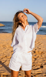 PALOMA WHITE LINEN SHIRT