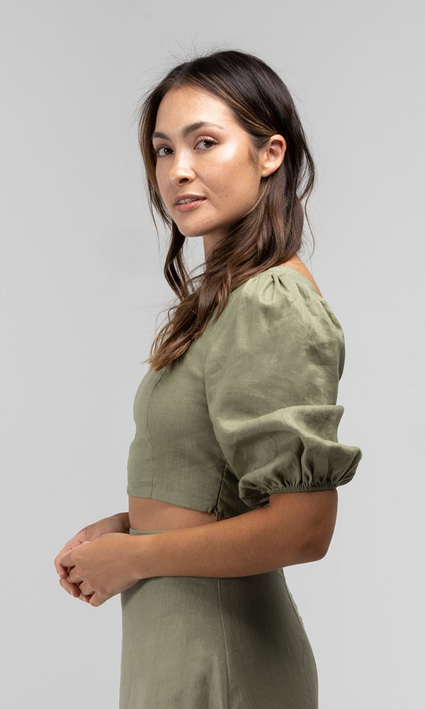 OLIVIA SAGE LINEN TOP