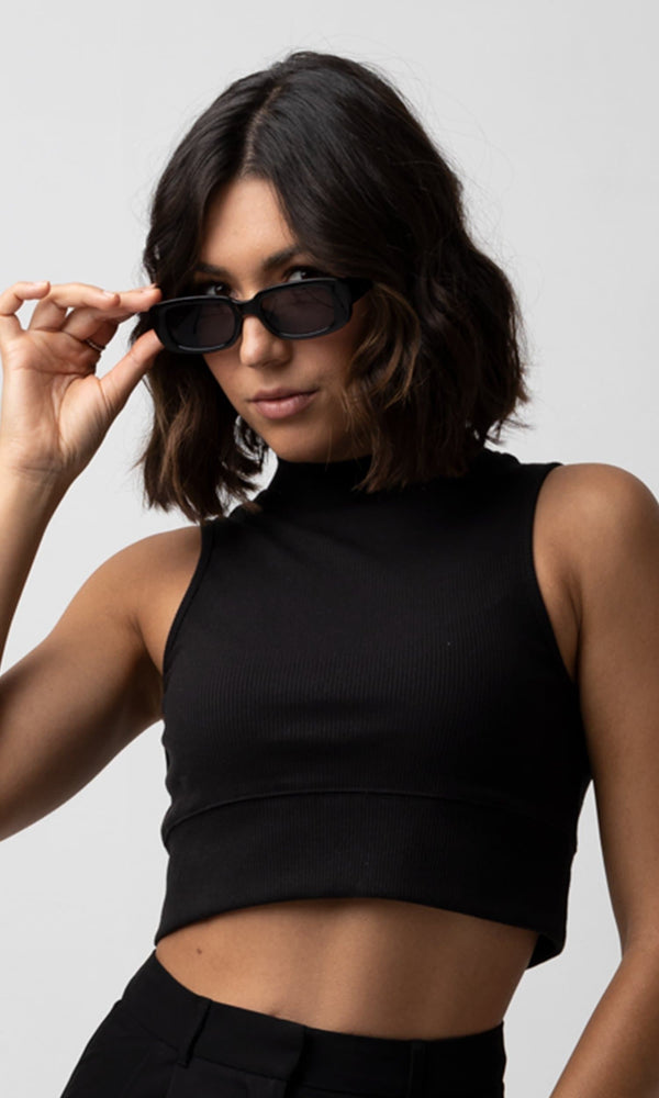 HAILEY BLACK SUNGLASSES - Sunglasses